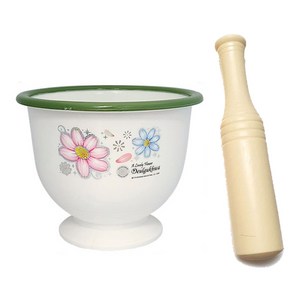 [MantaX] 국산 무공해재질 야채다지기 절구통+절구방망이 세트 택1, 절구방망이(중), 절구통(대), 1개