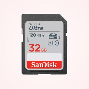 샌디스크 울트라 SD 메모리카드 CLASS10 SDHC SDXC 디카 카메라 네비게이션 노트북 32GB 64GB 128GB 256GB 512GB 정품, 1개