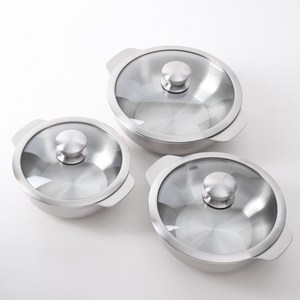 통5중 미니 스테인레스 냄비 14 16 18cm 이유식냄비 미니뚝배기 인덕션겸용, 16cm