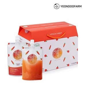 영농조합법인연두 사과엔당근 즙 주스, 100ml, 40개