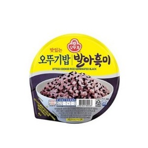 맛있는 오뚜기밥 발아흑미, 210g, 50개