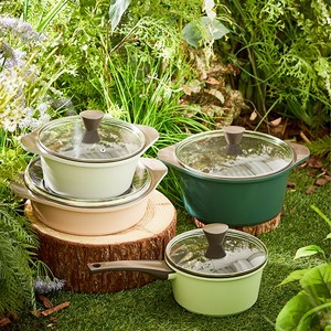 코첼라 모네 세라믹 코팅 인덕션 IH 주물 냄비 세트 인덕션용 편수 양수 전골 냄비, 모네 양수 x 24cm, 1개