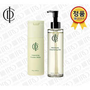 [정품 화장품 QR인증 확인] 인셀덤 2종 [클렌징파우더+클렌징오일] 페이스세정세트 [바를수록 젋어지는 피부] INCELLDERM