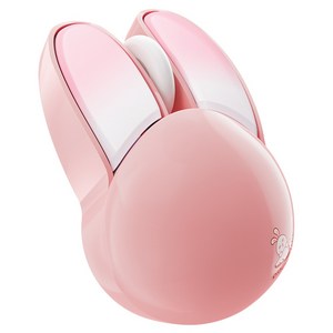 hoco. M6 귀여운 토끼 마우스 USB 24.G 저소음 무선 마우스, Cherry blossom