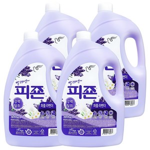 피죤 섬유유연제 퍼플라벤더 용기 2500ml X 4개, 2.5L