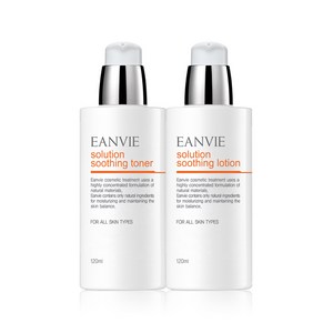 EANVIE 엔비 솔루션 스킨 로션 세트 240ml /민감성피부 유수분밸런스조절 탁월 더마화장품 EWG인증 가벼운 사용감 여름용 스킨로션, 1세트