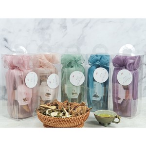 [채움팜] 비염에 좋은 볶은작두콩 보자기선물포장 (120g 국산100%), 크리스탈 랜덤