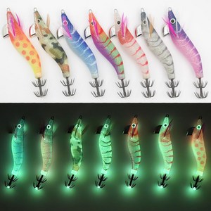 2025 NEW 완벽 수평 래틀음 한치 갑오징어 프리미엄 2.2 UV 이카 에기, 1세트