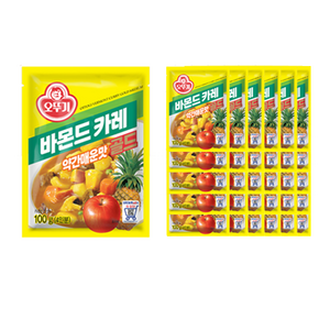 오뚜기 바몬드카레골드 약간매운맛, 100g, 40개