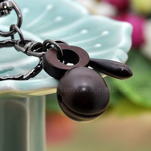 만자몰 NKG-13 벽조목 외목탁 열쇠고리 불교용품, 1개