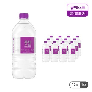 몽베스트 생수, 1L, 12개