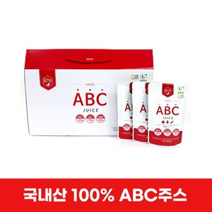 국내산 원료100%착즙 미디안농산 올리원 ABC주스 100ml*30포(파우치), 30개, 100ml