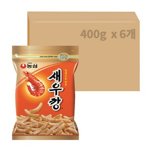 농심 새우깡, 400g, 6개