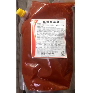 토마토소스(바로 2kg)X5 업소용 토마토페이스트 파스타소스 스파우트팩, 2kg, 5개