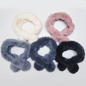 5color 부드러운 토끼털 겨울 방한 에코퍼 페이크퍼 쁘띠 모피 머플러 목도리