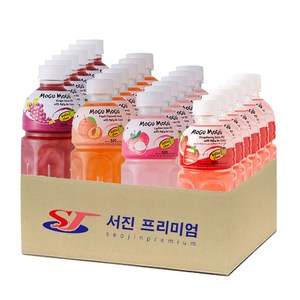 (서진프리미엄) 모구모구 4종혼합(포도+복숭아+리치+딸기) 320mlx24ea, 24개, 320ml