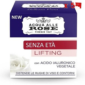 Acqua alle Rose 아쿠아 알레 로즈 페이스 크림 위드 리프팅 베지테이블 히알루로닉 액시드 5팩, 5개