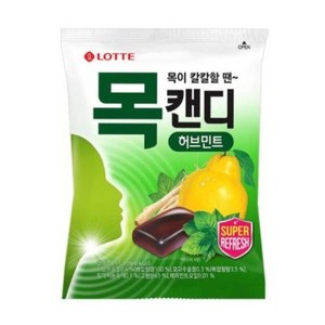 롯데제과 목캔디 허브민트 3봉지, 243g, 3개