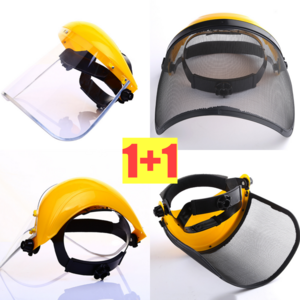 BUBA 1+1 다용도 작업 안면보호구 예초기보호구 예초기 보호대, bb-530 투명판, 1세트