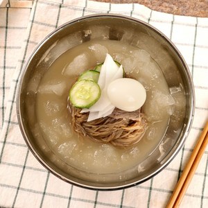 냉면가 [냉면家]시원한 메밀 물냉면 8인분 (사리1.28kg+사골육수350gx8봉), 1개