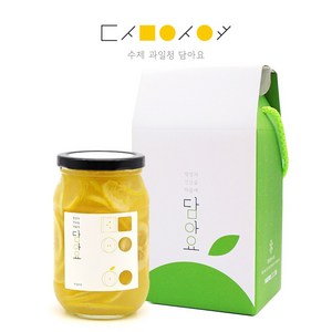 담아요 수제청 과일청 1구 선물세트, 1세트, [1구]레몬청540g