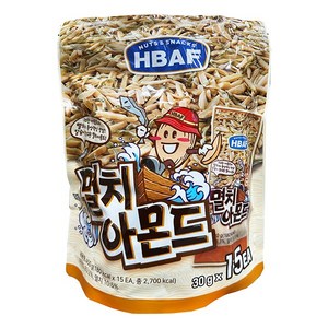 HBAF 멸치 아몬드 (30GX15개), 30g, 15개