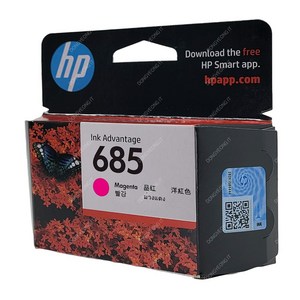 HP CZ123AA 빨강 잉크 정품 No.685, 1개