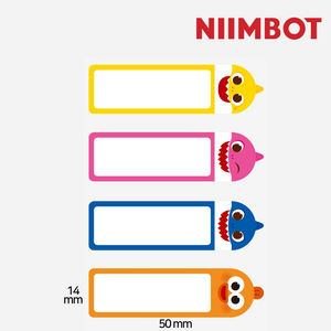 Niimbot D11 / D110 라벨프린터 님봇 라벨지, 핑크퐁아기상어, 1개, Niimbot D110/D11/D101 용 라벨지