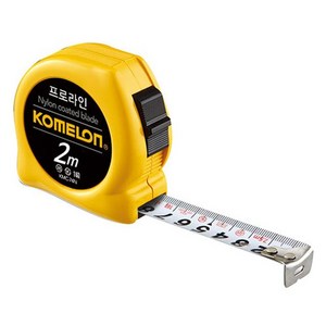 [2개묶음] 2Mx16mm 프로라인 줄자 KMC-74N 코메론 노란색 FW8A468C, 2개