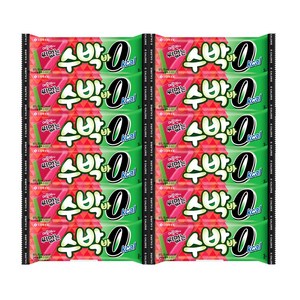 롯데웰푸드 0칼로리 수박바, 12개, 75ml