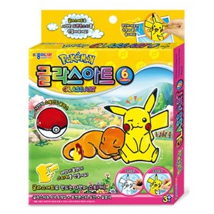 종이나라 포켓몬 글라스아트 6색