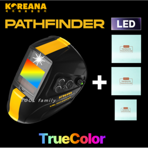 코리아나 패스파인더 K15L LED 트루컬러 자동차광용접면 후레쉬 라이트 충전형 용접마스크 대성종합공구, 1개