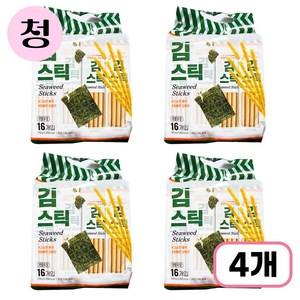 키즈웰 김스틱 과자 256g x 4개