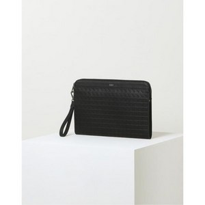 닥스 클러치GRID Ⅱ그리드 Ⅱ 블랙 그리드 배색 소가죽294522