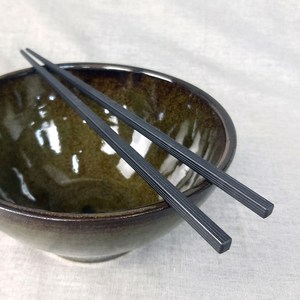 YK 잡화 58 검정 사각 젓가락 24.8cm 10벌 저분 PPS재질 일식, YK잡화-58검정사각젓가락24.8cm (170