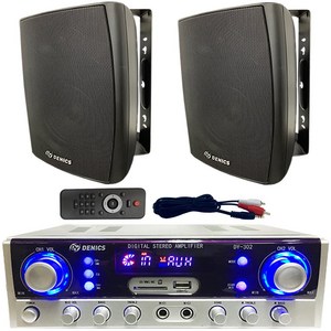 매장용 앰프 DY-302 스피커 DY-530 블루투스/FM/MP3 멀티미디어기능 탑재 - STM, 3) 앰프+스피커(2개)