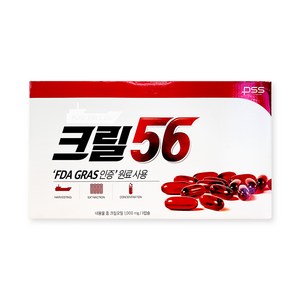 펄세스 크릴56 크릴오일 1000mg x 30캡슐 (필로우백), 30정, 1개