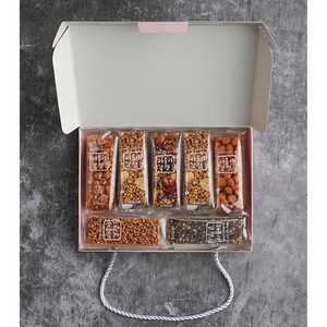 [올인원 에너지바 명품백] 부드러운 수제 견과류바 & 오란다, 핑크, 행복띠지선택(O)