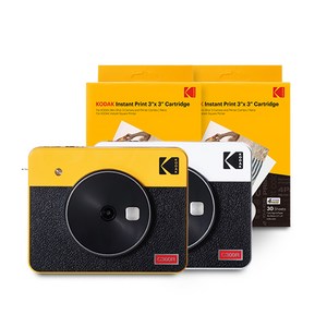 코닥 미니샷 3 레트로 폴라로이드 카메라 + 카트리지 60매 번들(white)