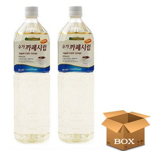 그린스위트 슈가카페시럽, 1.5L, 2개