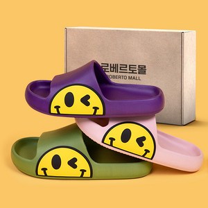 편안한 가족 슬리퍼 커플슬리퍼 윙크 스마일 슬리퍼 [150-280] 9 colors