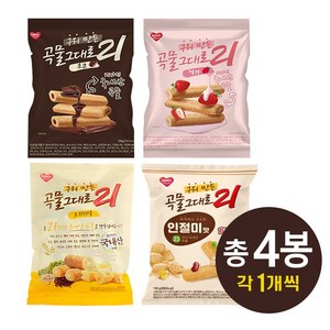 구워만든 곡물그대로 21 크리스피롤 4봉 (오리지널1 + 딸기1 + 인절미1 + 초코1), 4개, 150g