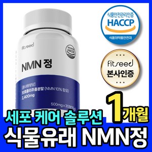 엔엠엔 식물성 NMN MNM 효능 핏시드, 1개, 30정