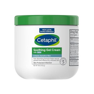 세타필 수딩 젤 크림 알로에 함유 16oz Cetaphil, 453g, 1개