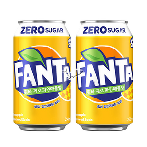 환타 제로 파인애플 350ml 5캔, 5개
