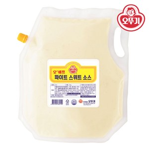 오뚜기 화이트 스위트소스 2kg (프랜차이즈 햄버거소스), 1개