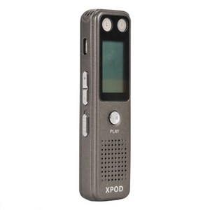 XPOD 8GB녹음기 XP777 보이스레코더 내장스피커, 그레이