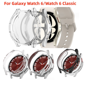 삼성 갤럭시 워치6 Galaxy Watch6 시계 보호 케이스 워치6 40/44mmTPU 전기 도금 케이스 6클래식 43/47mm 하프 팩 오픈액정 케이스, 투명