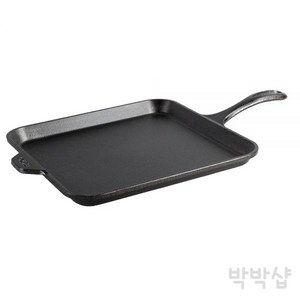 Lodge 롯지 주철 정사각형 27.9cm(11인치) 그리들, Griddle, 1개, 단일사이즈