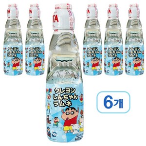 하타라무네 크레용 신짱 소다맛, 200ml, 6개